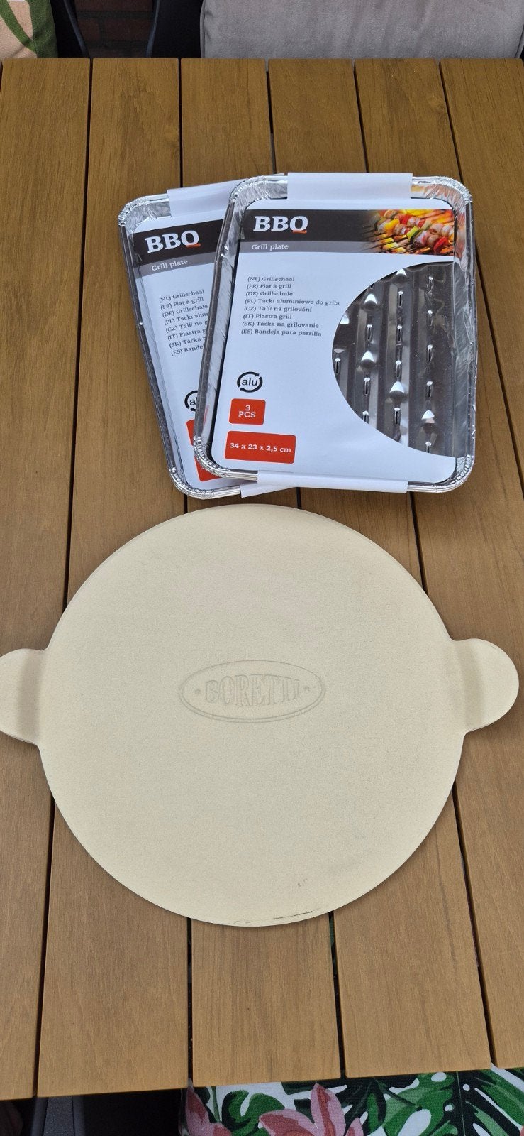 Boretti Pizza Steen 33cm - Nieuwstaat, Ophalen, Zo goed als nieuw, Boretti