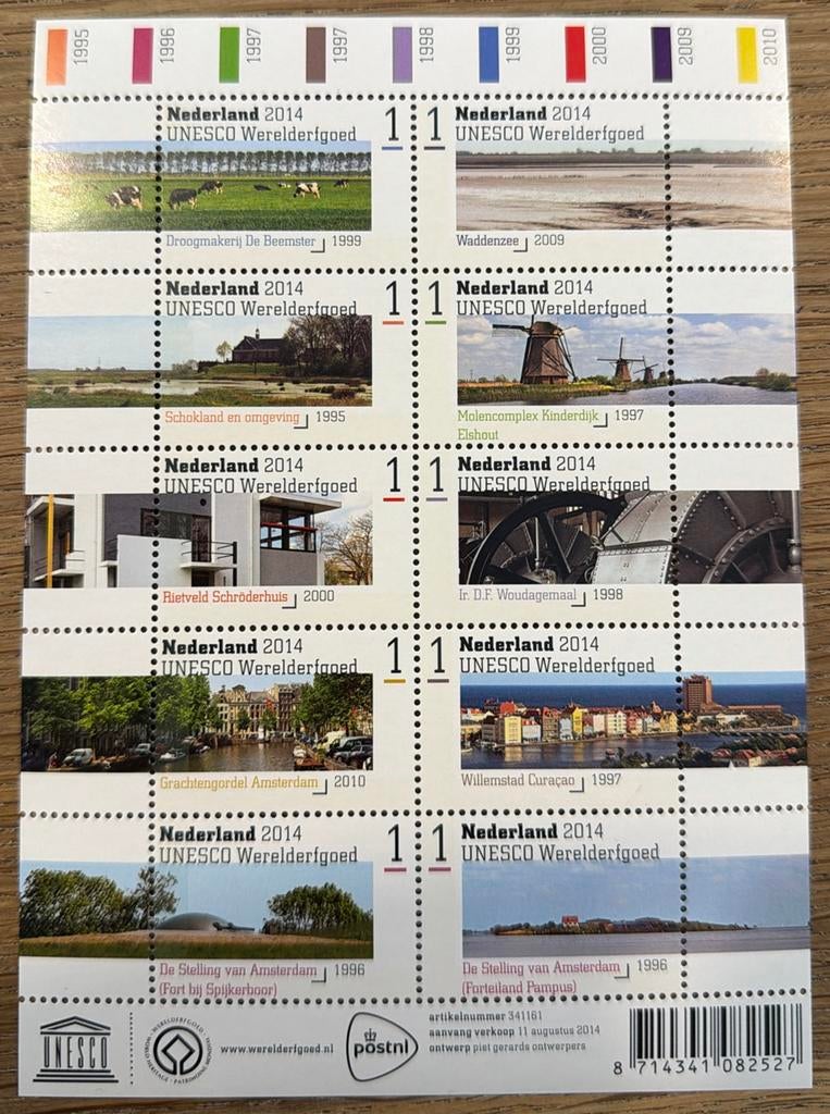 Postzegels pf. UNESCO werelderfgoed, Ophalen of Verzenden, Na 1940, Postfris