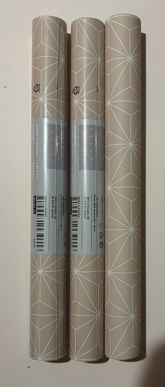 3 rollen roze BRÅKIG behang ArtRebels, PS2014, Huis en Inrichting, Stoffering | Behang, Scandinavisch, Geometrisch, Ophalen of Verzenden