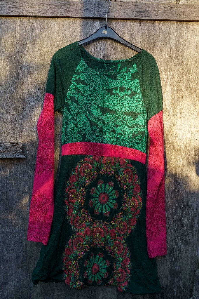 Desigual tiener jurken, Kleding | Dames, Jurken, Meerkleurig, Ophalen of Verzenden, Zo goed als nieuw, Knielengte