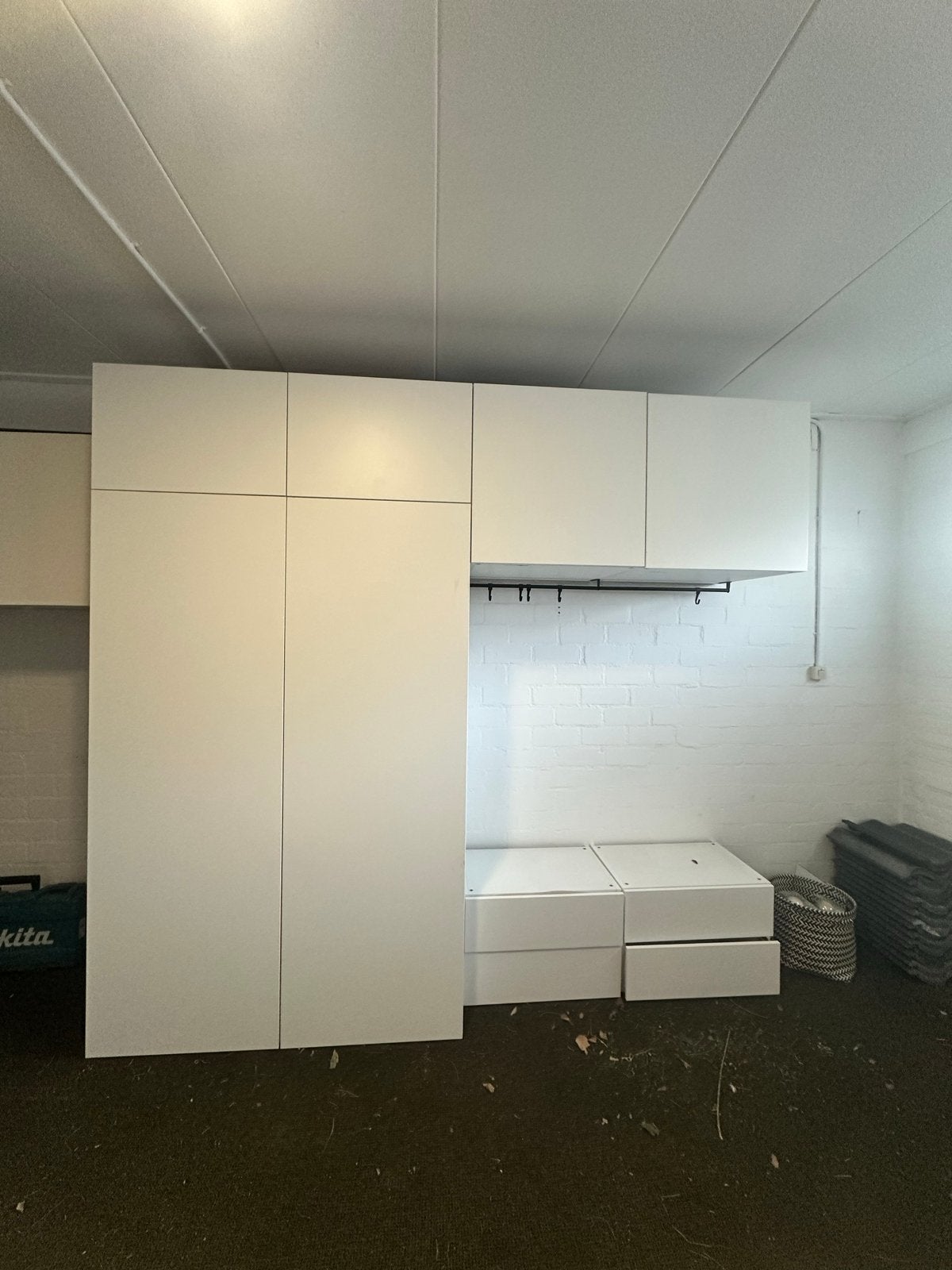 Nieuwe Witte Ikea Kasten - Complete Opbergoplossing, Overige materialen, Gebruikt, 200 cm of meer, Ophalen of Verzenden