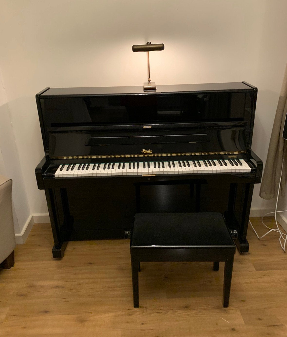 Piano Rösler, Muziek en Instrumenten, Ophalen, Zwart, Zo goed als nieuw, Piano