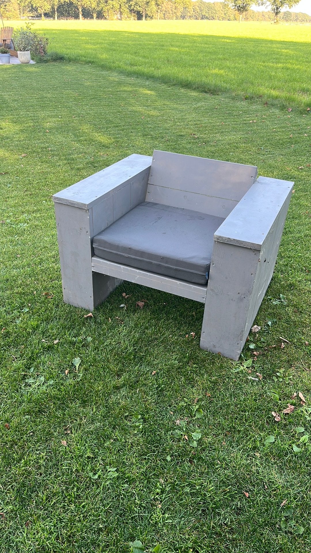 Steigerhouten stoel, Ophalen of Verzenden, Zo goed als nieuw, Steigerhout, Stoel