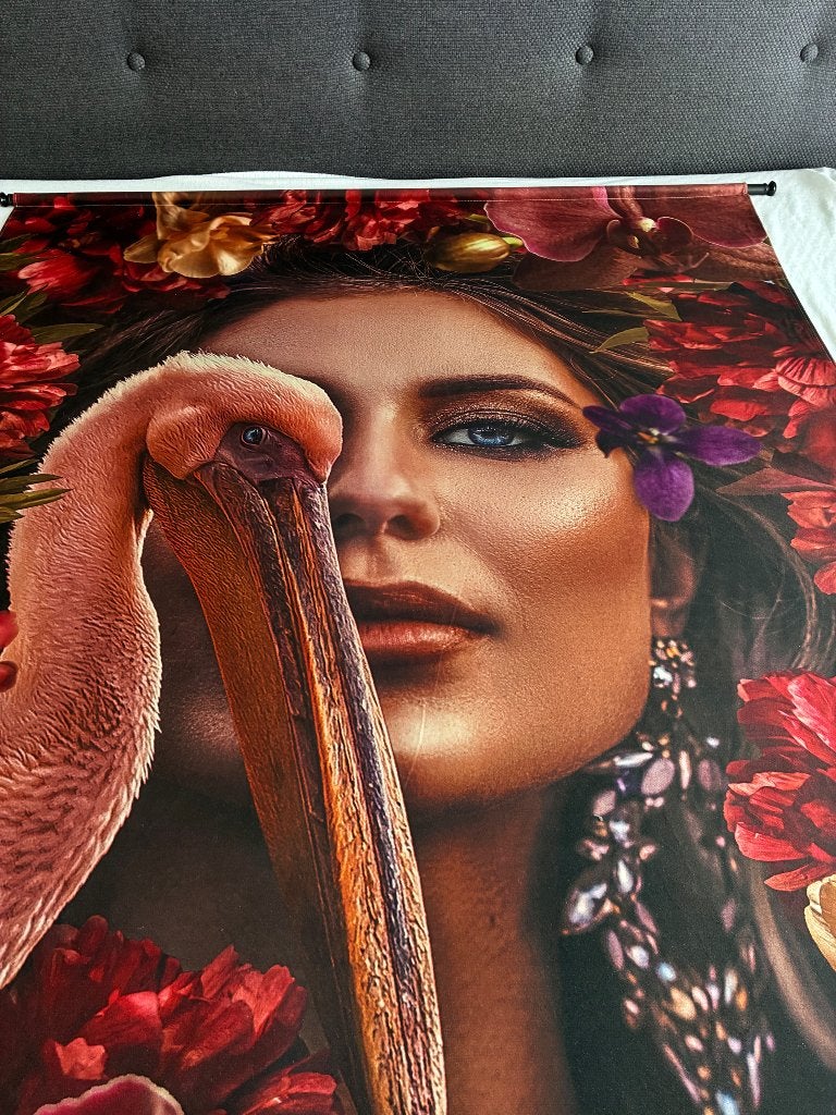 Decoratieve wanddoek, Ophalen