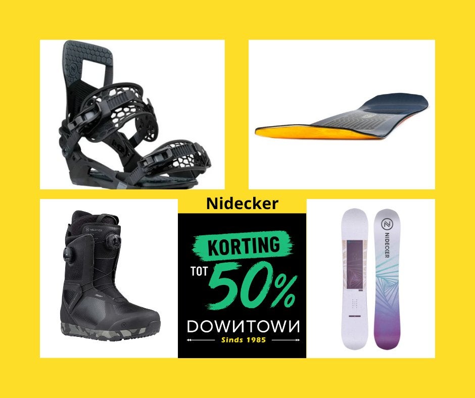 Nidecker snowboard, binding & schoenen bij DownTown, Ophalen of Verzenden, Nieuw, Board