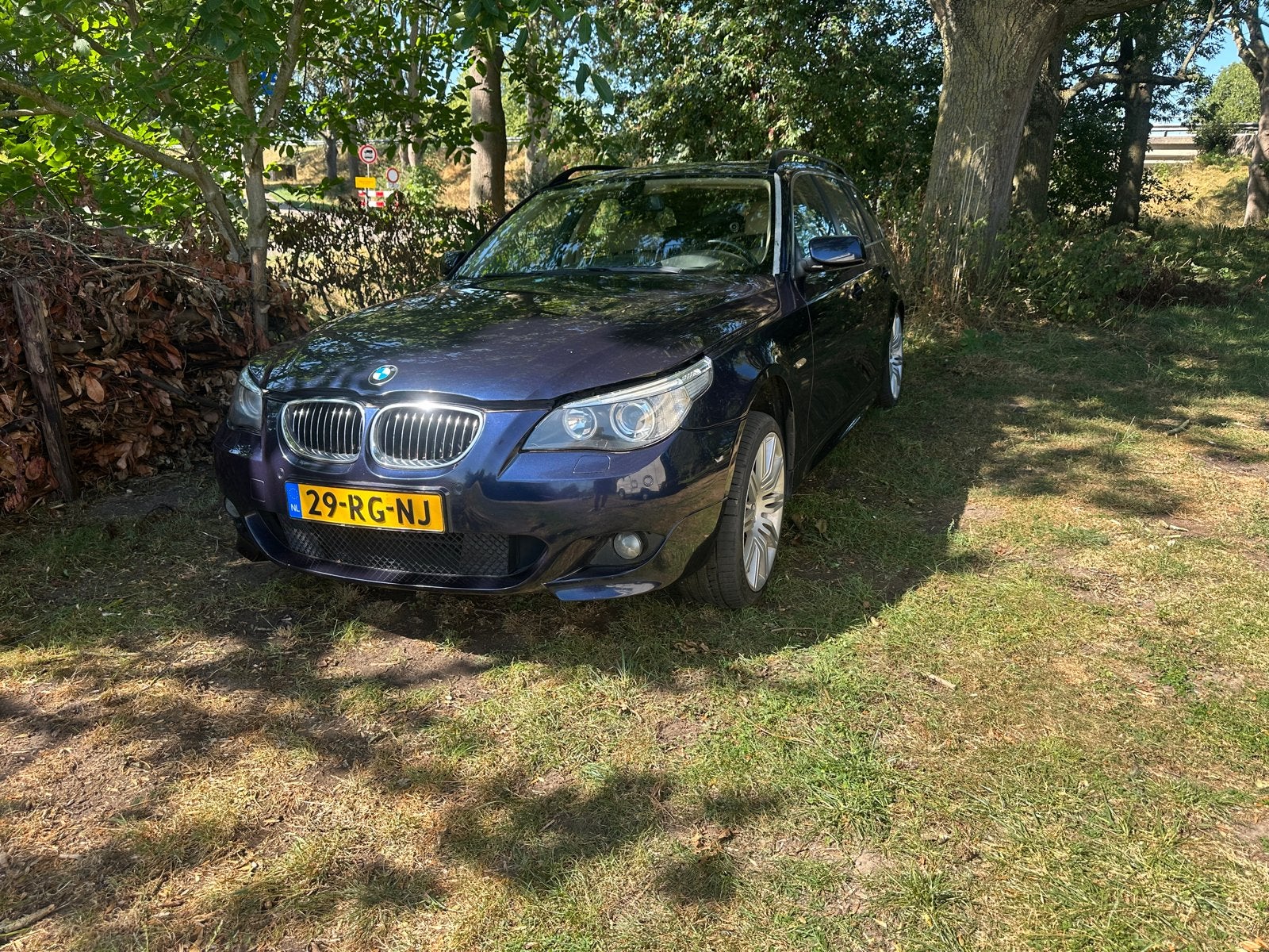 BMW 5-Serie 4.4 I 545i met motor erbij, Blauw, 4398 cc, Stationwagon, Benzine