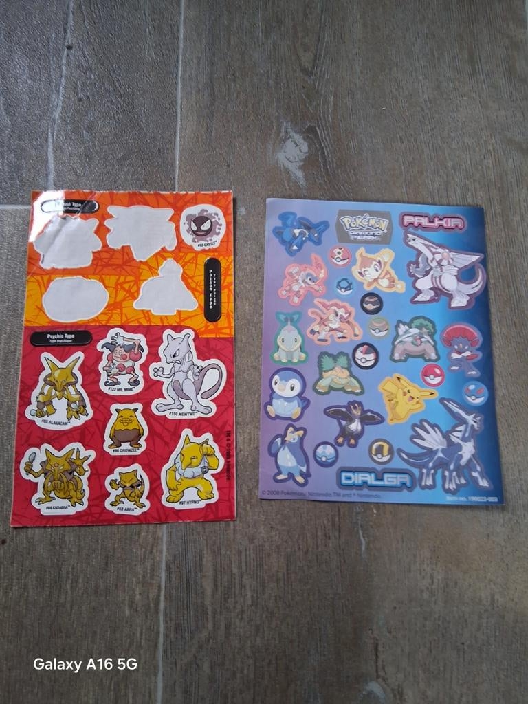pokemon stickers, Hobby en Vrije tijd, Stickers en Plaatjes, Ophalen of Verzenden, Meerdere stickers