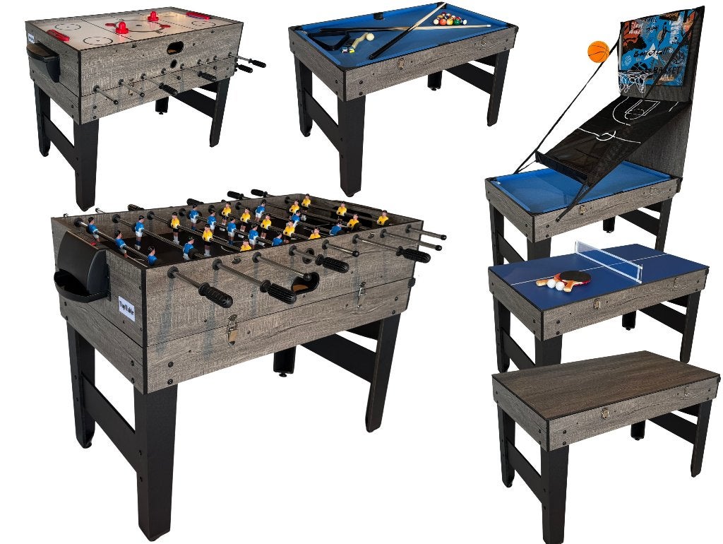 TopTable Multi Fun 6 in 1, met motor fan!, Ophalen of Verzenden, Nieuw, Pooltafel