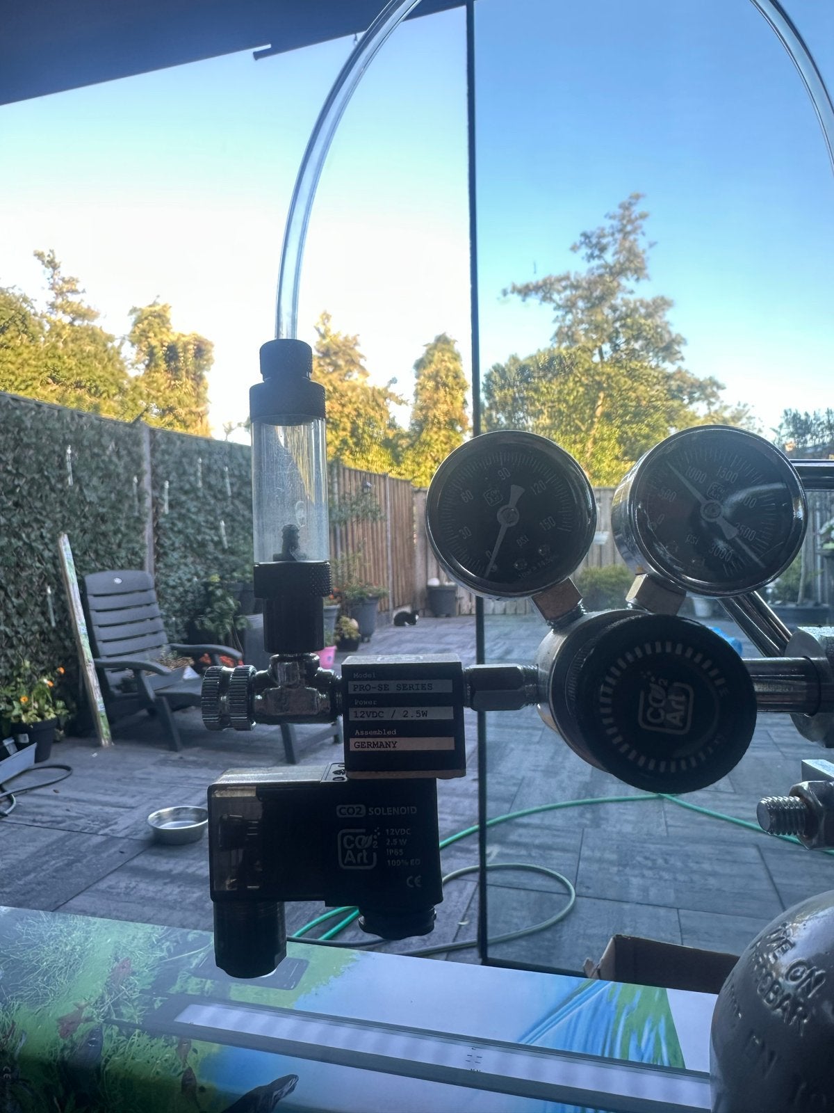 CO2 Set tekoop + 2kg fles half vol, Ophalen, Zo goed als nieuw