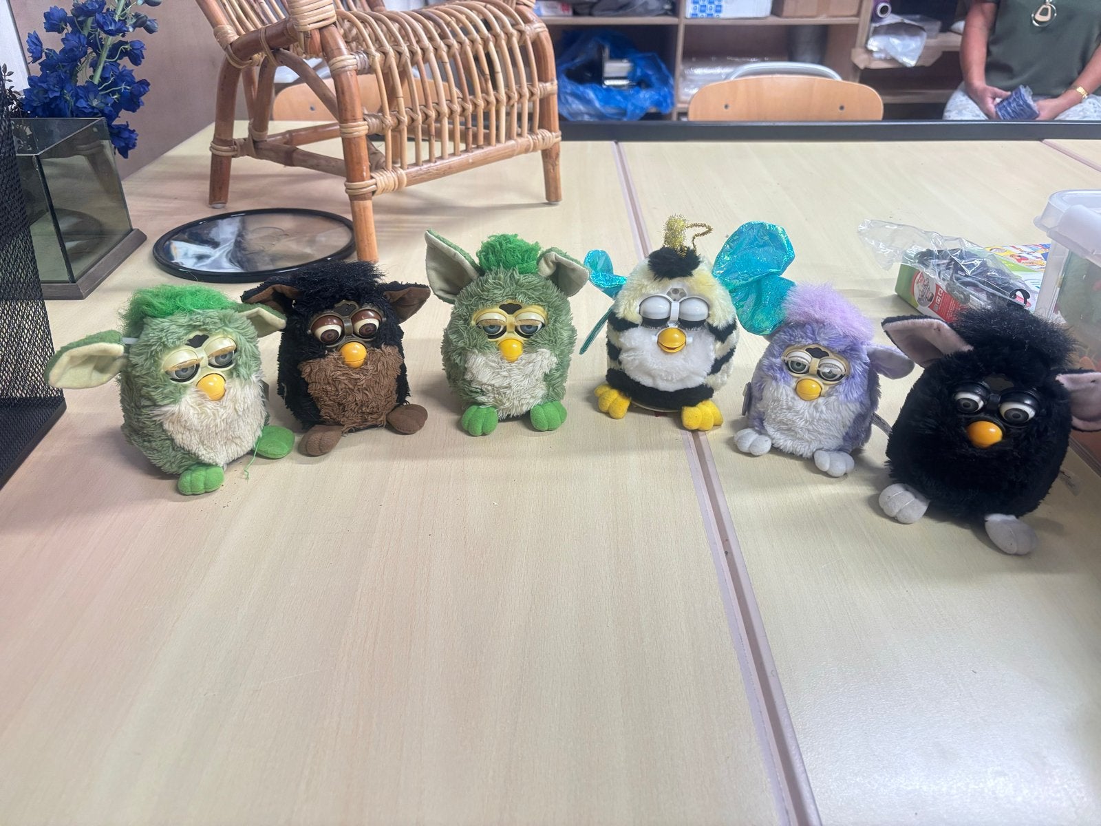 Set van 6 Vintage Furby's - Diverse Kleuren, Kinderen en Baby's, Ophalen of Verzenden, Gebruikt, Jongen of Meisje