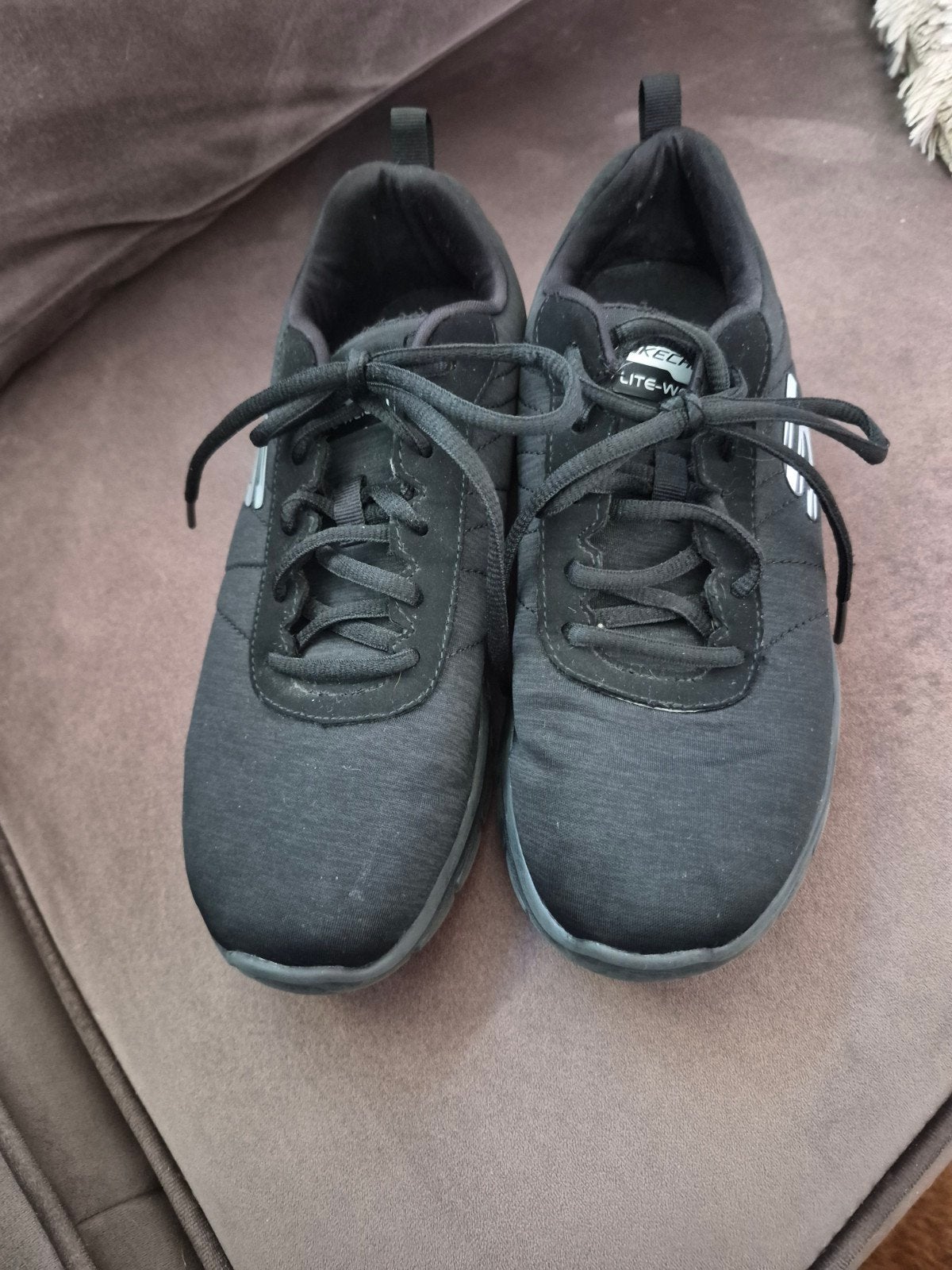 Skechers Lite-Weight sneakers, mt 38, z.g.a.n., Skechers, Zwart, Ophalen of Verzenden, Sneakers of Gympen