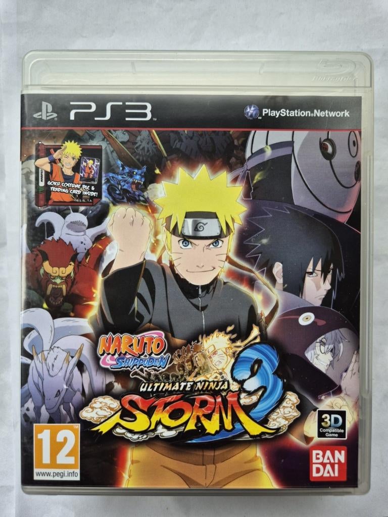 naruto shippuden ultimate ninja storm 3 + card, Gebruikt, 1 speler, Racen en Vliegen, Ophalen of Verzenden