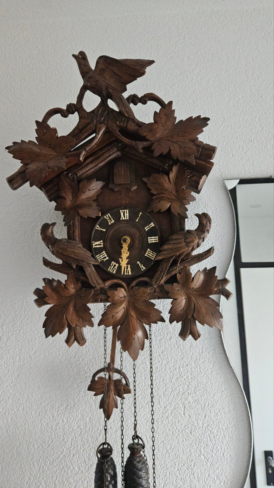 Antieke Koekoeksklok  jaar 1900- uurwerk in sublieme staat!, Ophalen of Verzenden