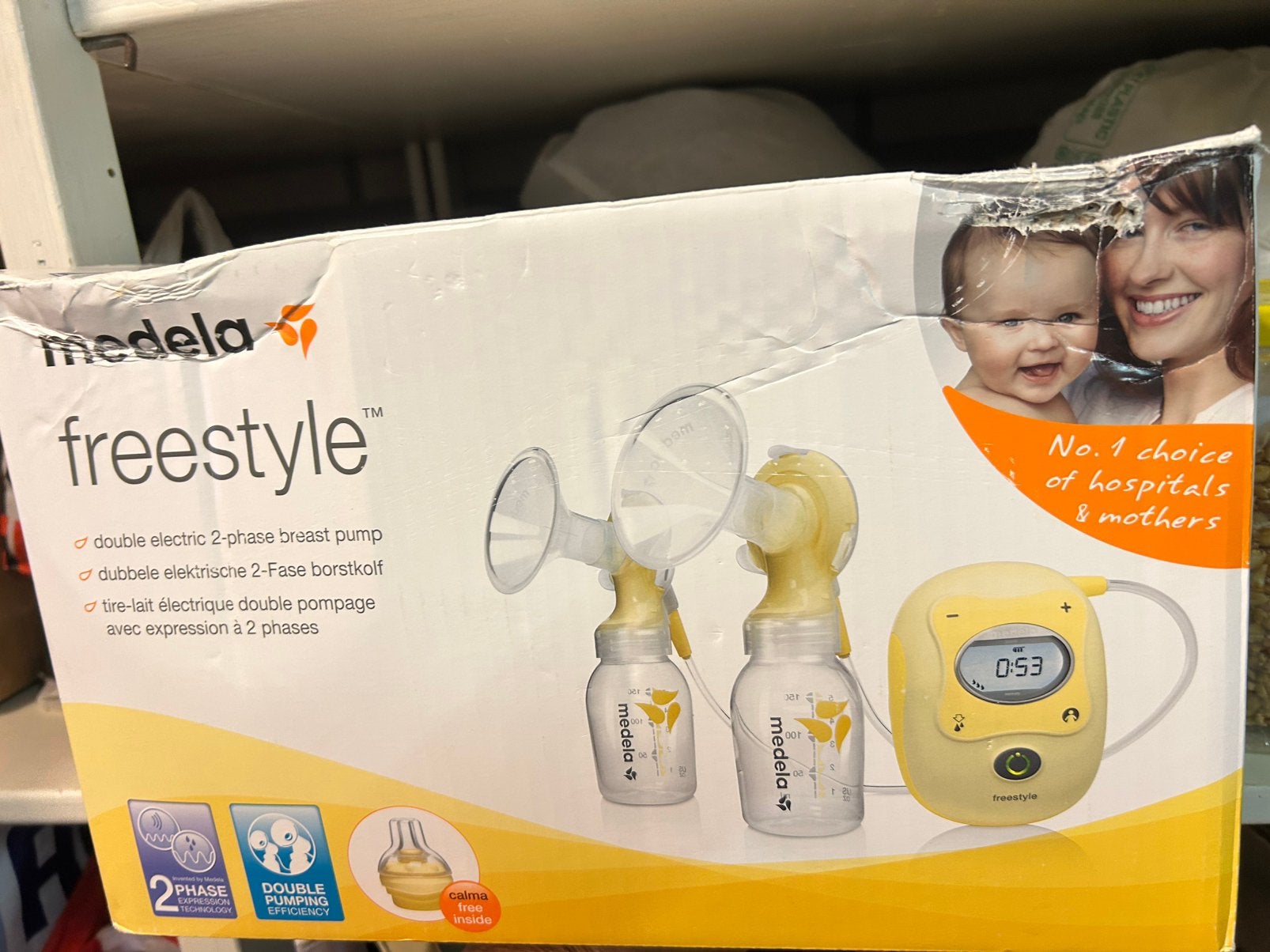 Medela freestyle flex borstkolf gratis, Gebruikt, Medela, Borstkolf, Ophalen