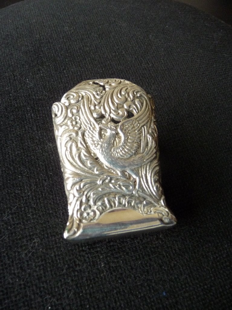 Vintage GERO 90 Georg Nilsson verzilverde Maggifles houder, Ophalen of Verzenden
