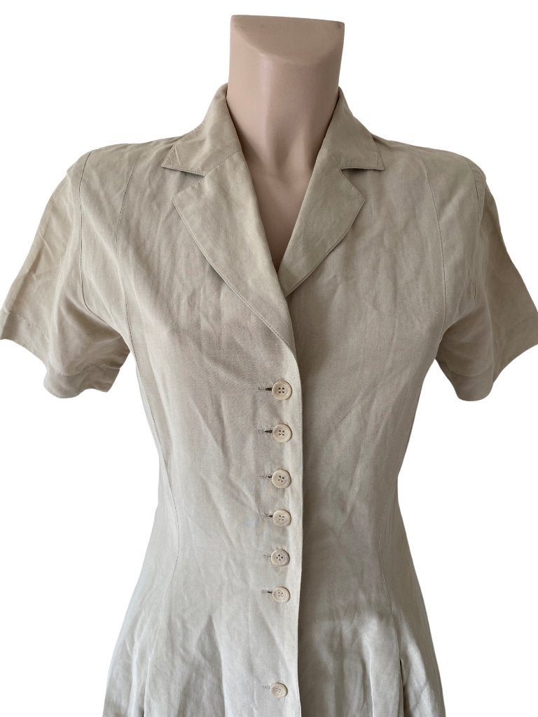 Marc Cain jurk S, Kleding | Dames, Beige, Ophalen of Verzenden, Zo goed als nieuw, Boven de knie