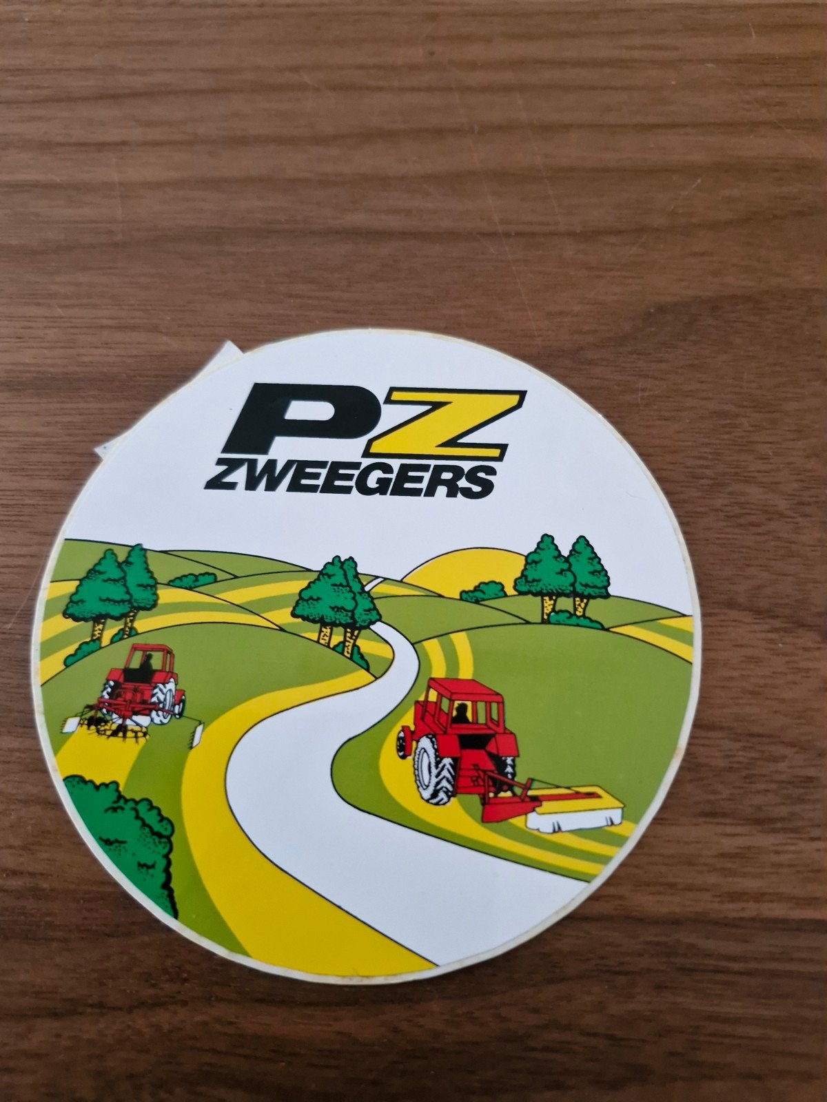 11409 Vintage PZ Zweegers Sticker - Landbouw Tractoren, Ophalen of Verzenden, Zo goed als nieuw