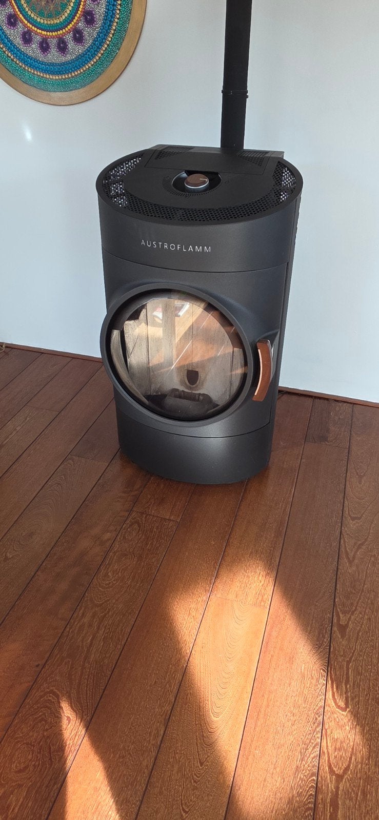 Austroflamm Clou 10kwh, Ophalen, Zo goed als nieuw, Pelletkachel, Vrijstaand