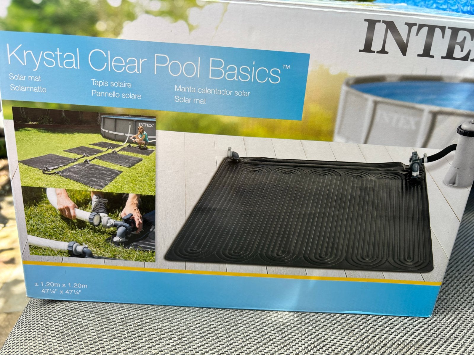 Intex Krystal Clear Pool Basics Solar Mat Zwembadverwarming, Tuin en Terras, Zwembad-toebehoren, Ophalen of Verzenden, Gebruikt