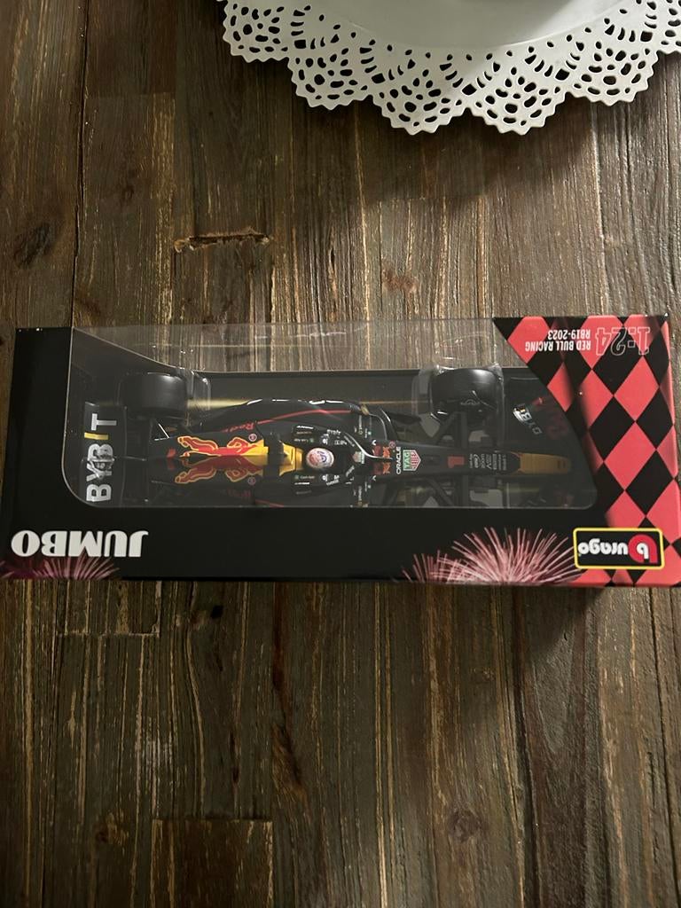 Max Verstappen Jumbo Raceauto 2023 - Nieuw in doos, Ophalen, Nieuw, Auto, Overige merken