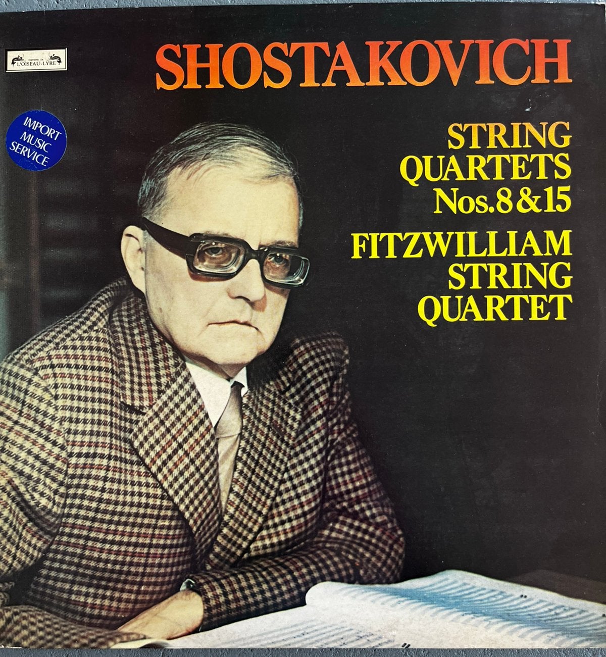 2lp klassiek elpee vinyl Shostakovich Fitzwilliam quartet, Ophalen, Overige typen, Zo goed als nieuw, 12 inch