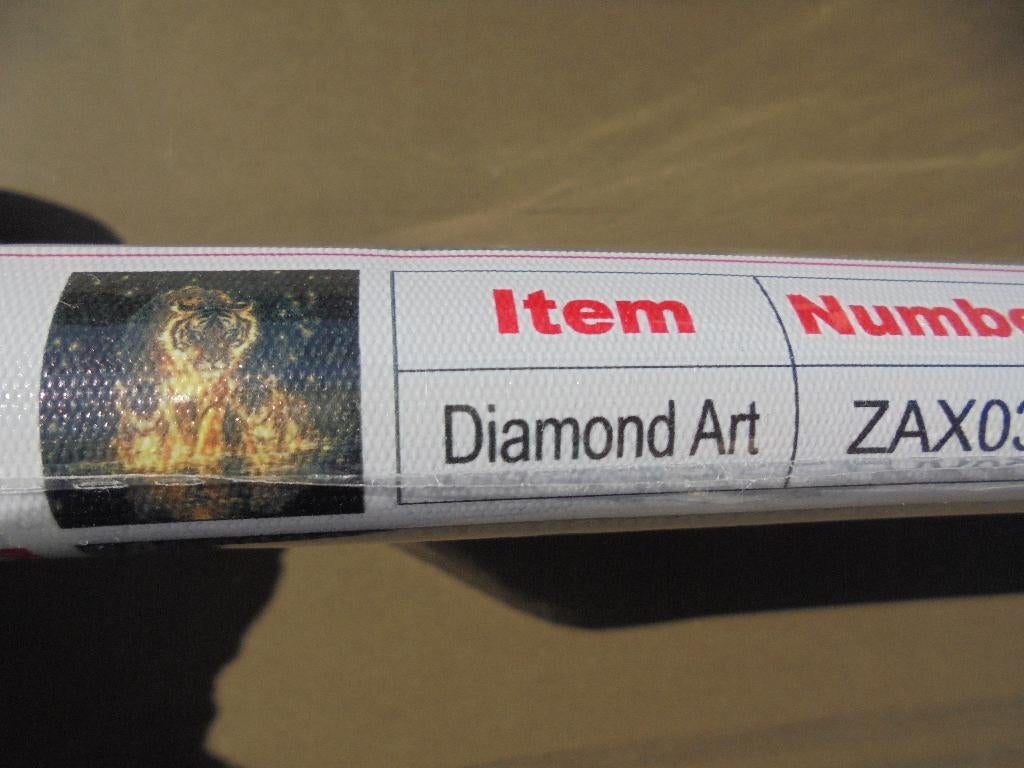 Diamond painting tijger met welpen, Zelfklevend, Nieuw, Meerkleurig, Ophalen of Verzenden