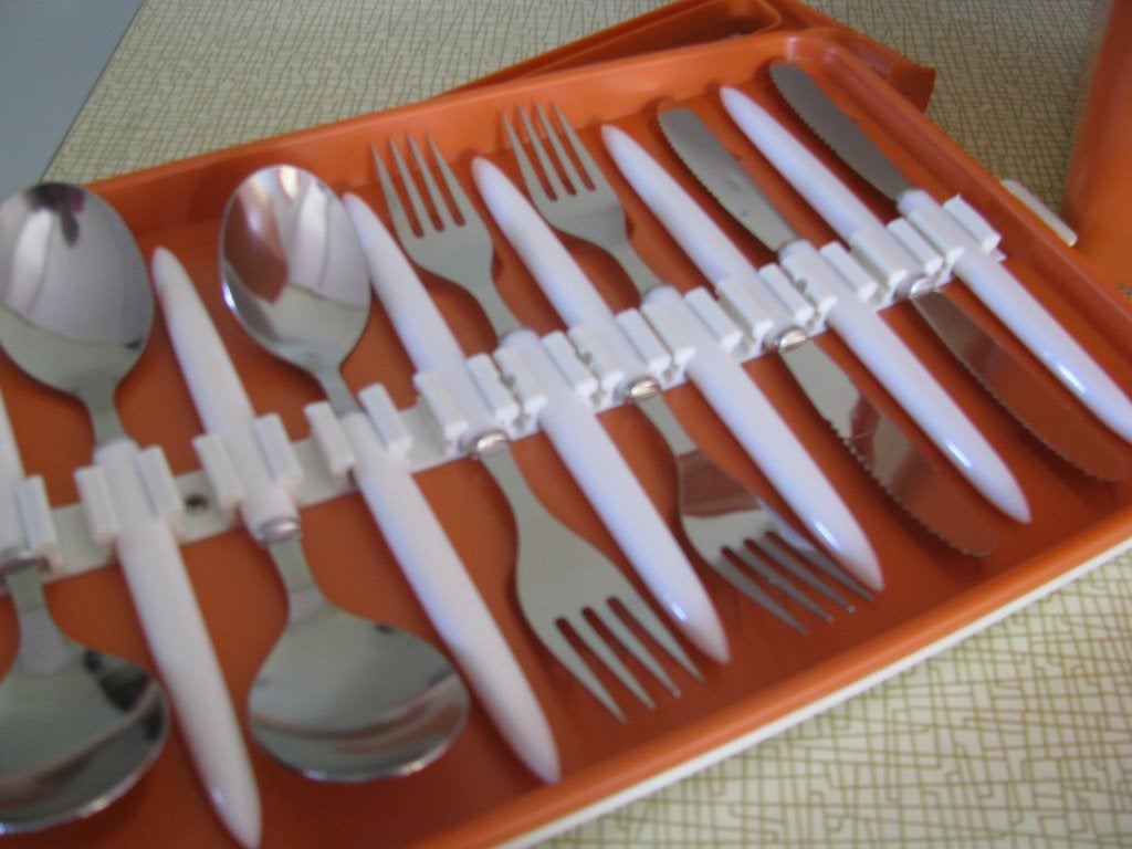 NIEUW * jaren '70 * RETRO & UNIEK * 4 delig SET in BOX *, Ophalen of Verzenden, Nieuw