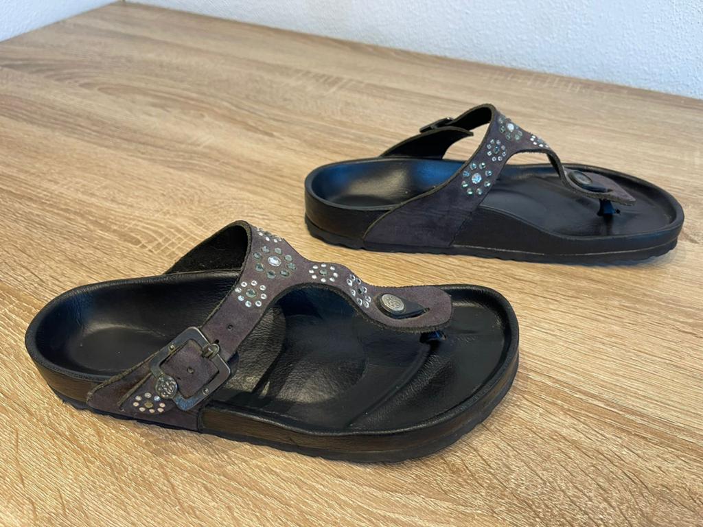 Birkenstock Rock Star Baby Gizeh slippers! Zwart 38, Uitgeest, Tweedekansshop, Zwart, Tweedekansshop@yahoo.com