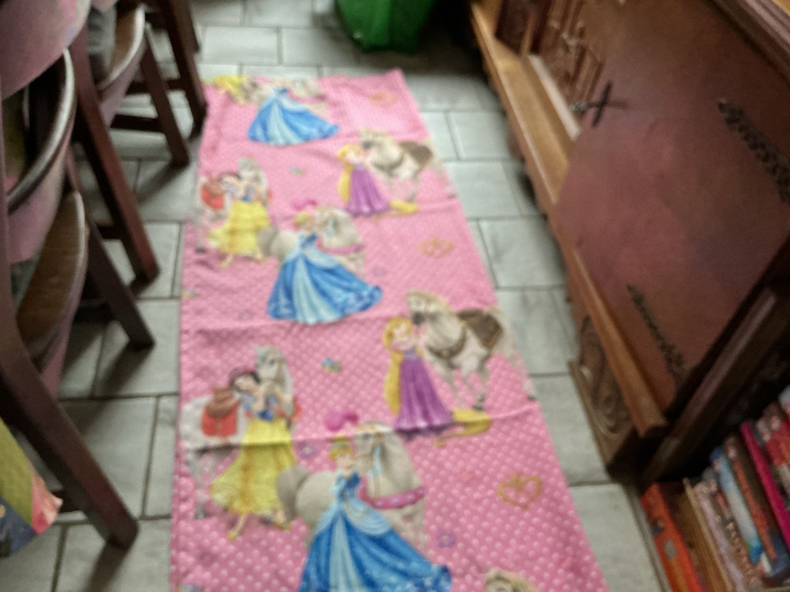 Disney Prinsessen Stof -gordijnen, Ophalen of Verzenden, Zo goed als nieuw, Roze