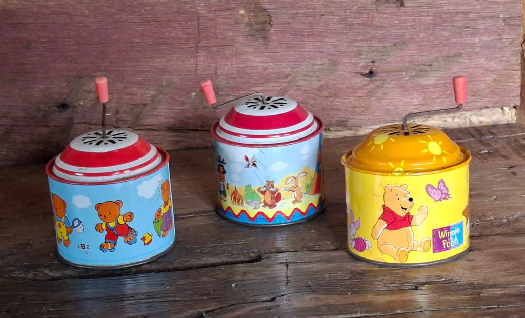 3 oude  speeldoosjes, Ophalen of Verzenden, Gebruikt, Poppenhuis