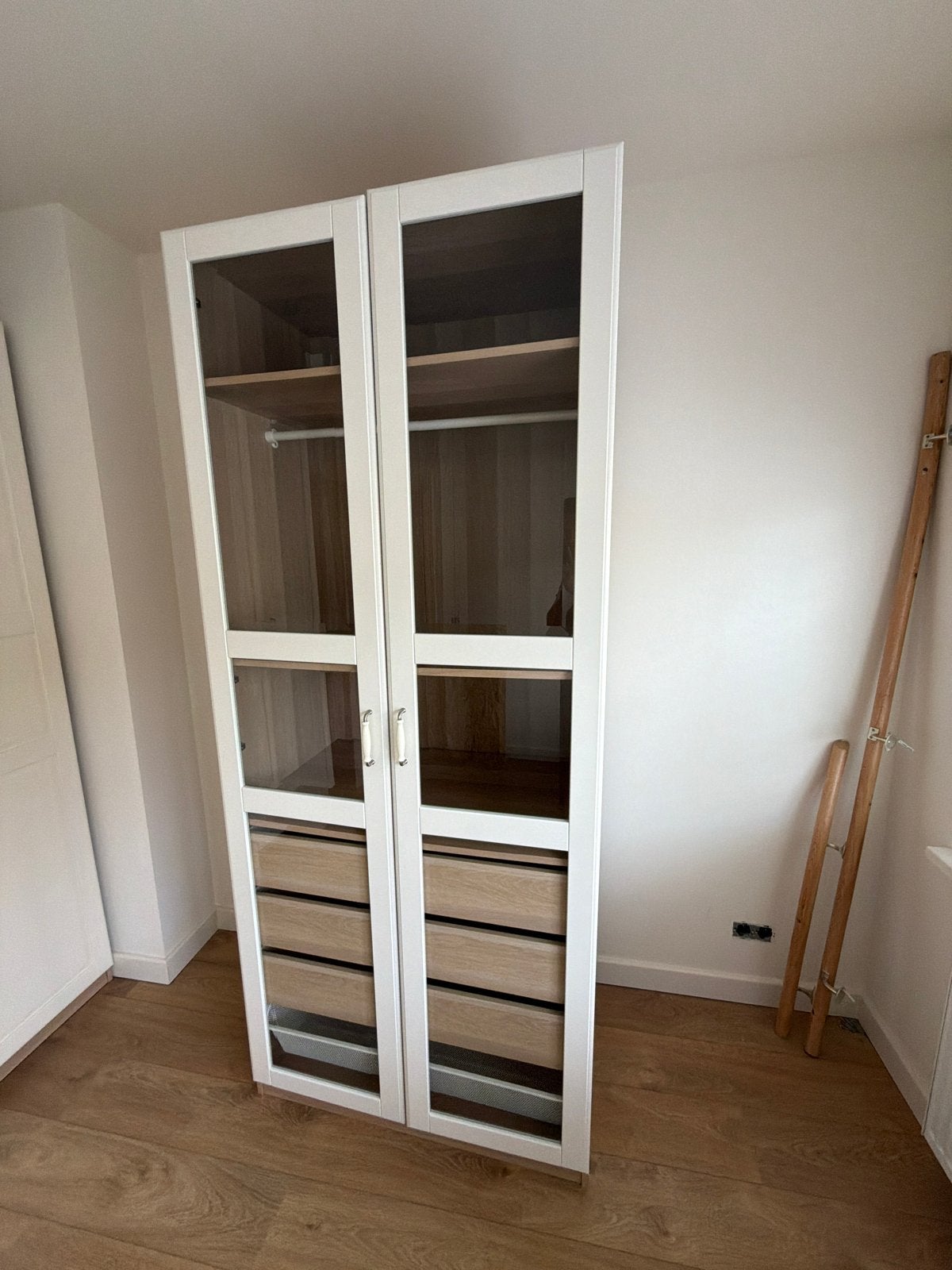IKEA Pax deuren met glas, Huis en Inrichting, Kasten | Kledingkasten, Ophalen, 200 cm of meer, 50 tot 100 cm, Zo goed als nieuw