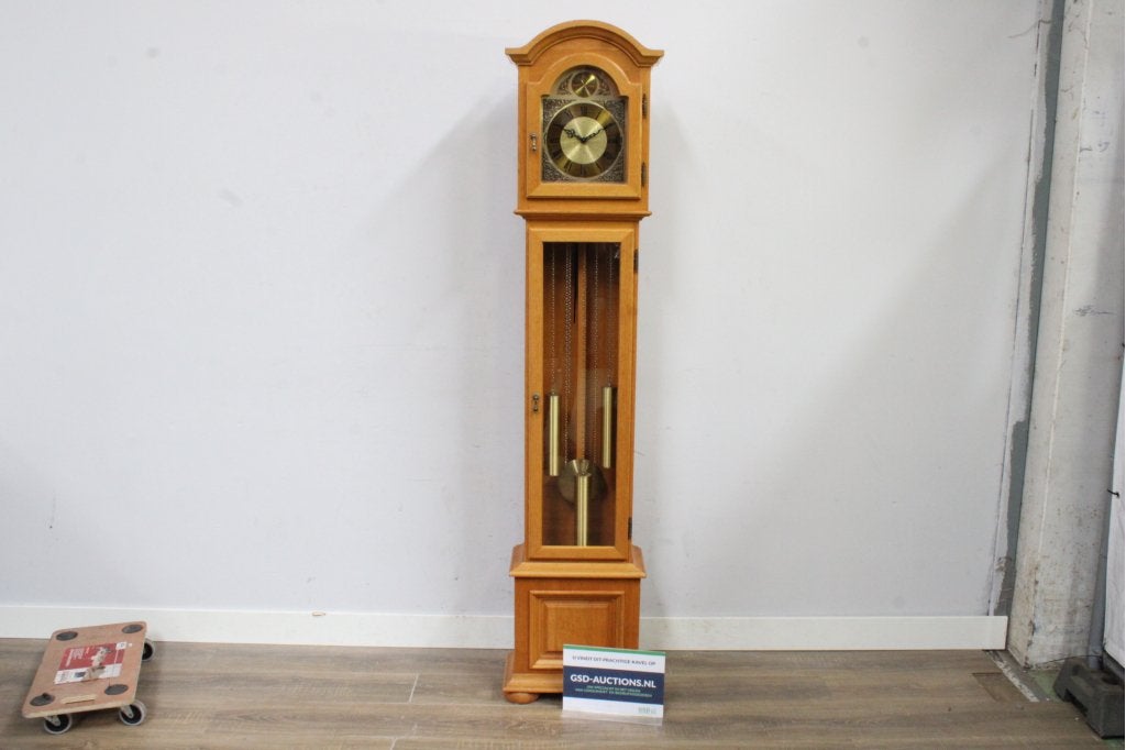Staande klok met houten kast, Ophalen of Verzenden