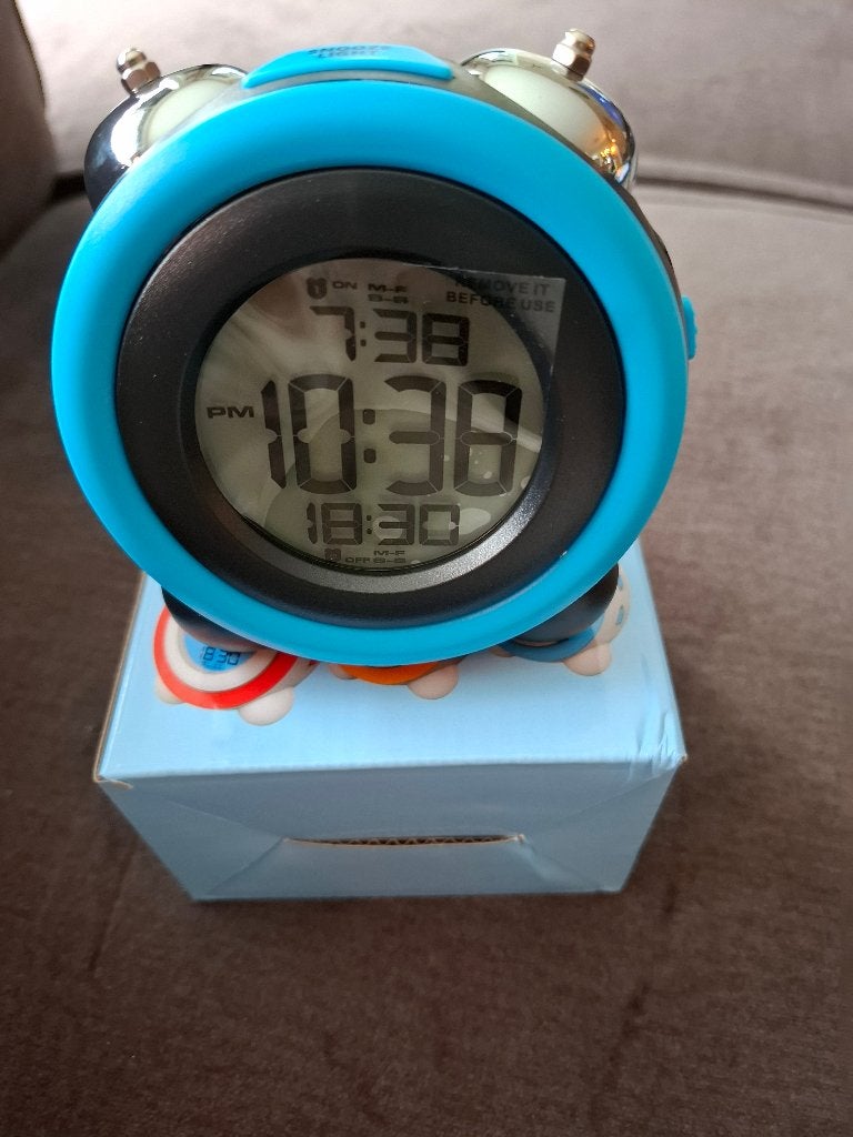 Digitale Retro Wekker – Blauw – Ideaal voor zware slapers!, Ophalen of Verzenden, Nieuw, Overige typen, Met geluid