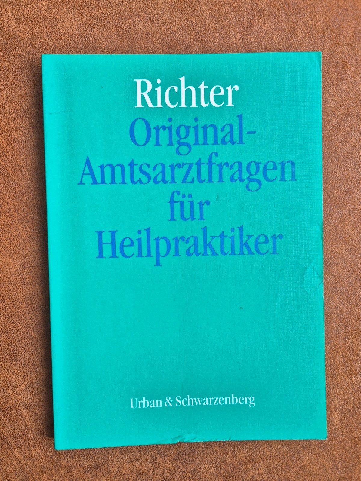 Richter Originele Artsvragen voor Heilpraktiker, Ophalen of Verzenden, Zo goed als nieuw, Richter, Beta