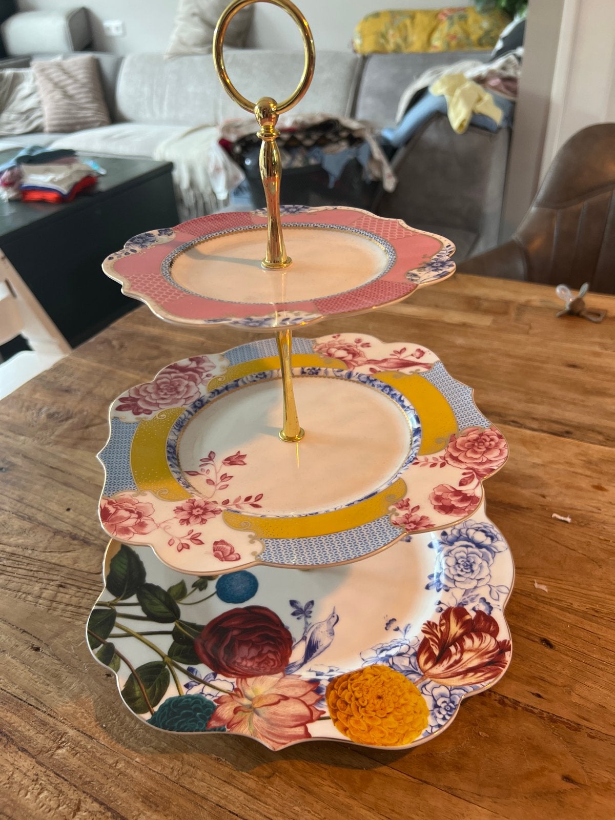 Pip Studio Etagère 3-laags - Royal Pip Porselein, Nieuw, Ophalen of Verzenden, Modern, Porselein