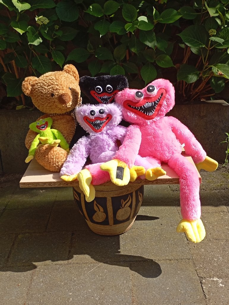 Vier Poppy Playtime Kissy Missy knuffels - 20/60 cm + beer, Ophalen, Zo goed als nieuw, Beer