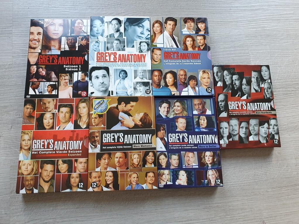 Grey's Anatomy Seizoen 1-7 DVD Boxset, Cd's en Dvd's, Boxset, Drama, Ophalen of Verzenden, Zo goed als nieuw