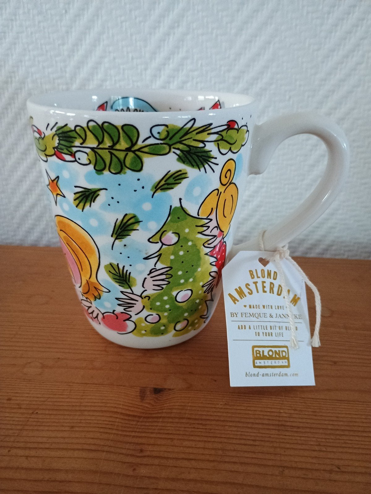 Blond Amsterdam Kerst Mok - Merry Xmas, Overige typen, Nieuw, Steen/keramiek, Meerkleurig