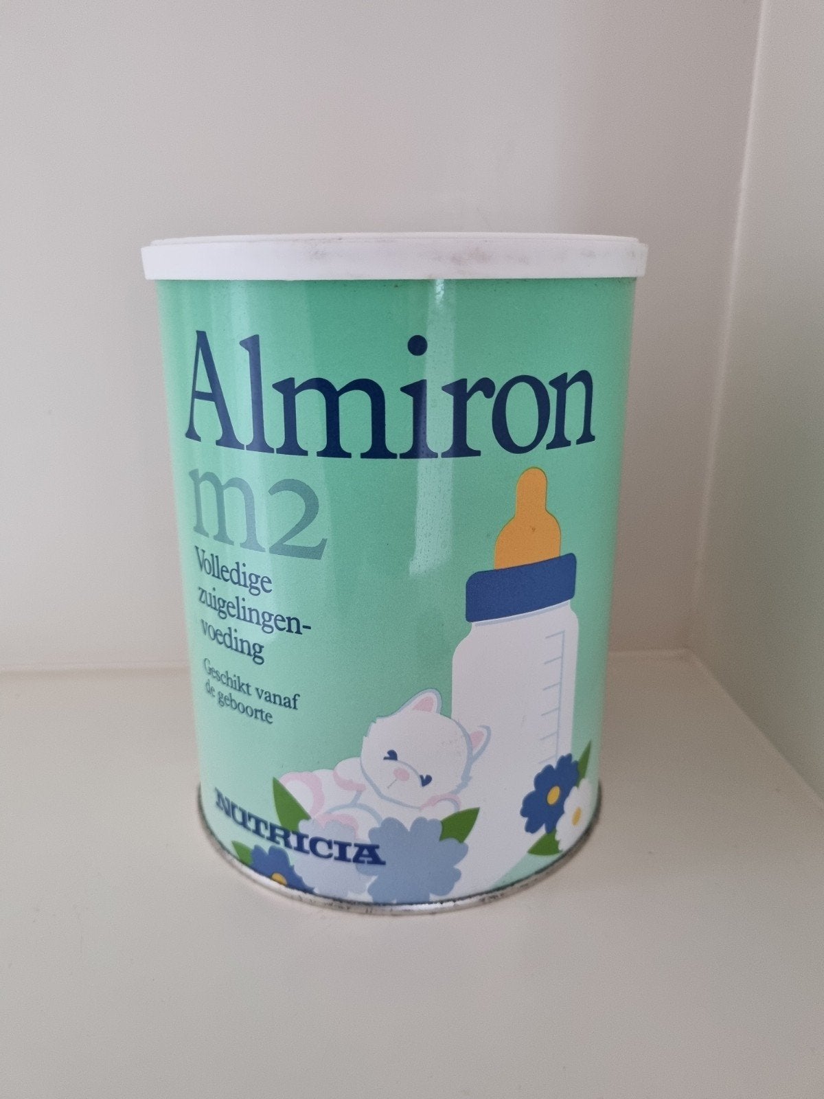 Blik Nutriicia Almiron M2 zuigelingenvoeding, Verzamelen, Ophalen of Verzenden, Gebruikt