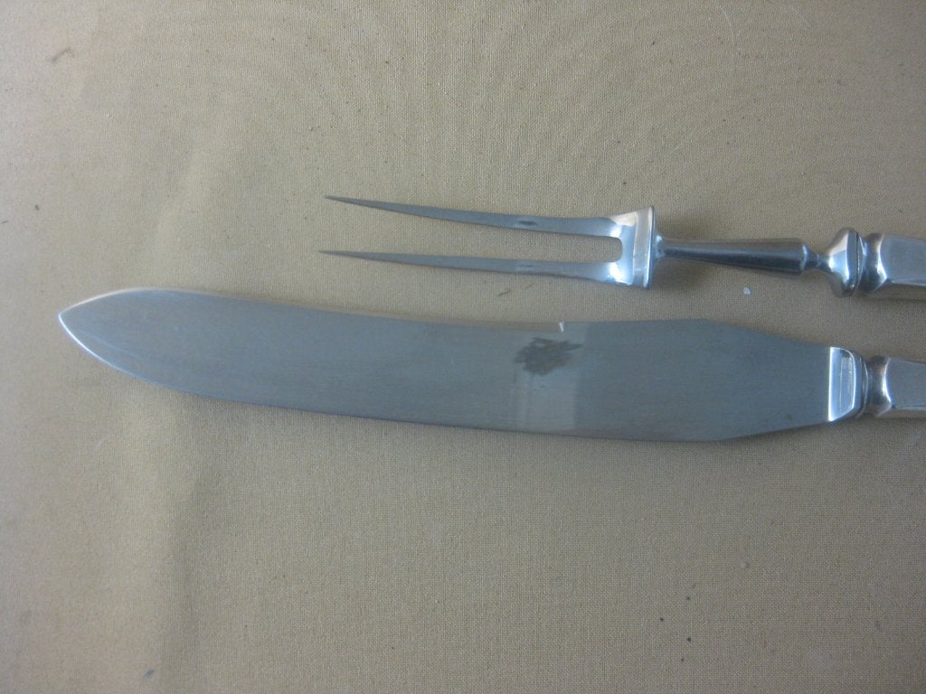 Voorsnijcouvert verzilverd puntfilet Gerritsen en van Kempen, Antiek en Kunst, Ophalen of Verzenden