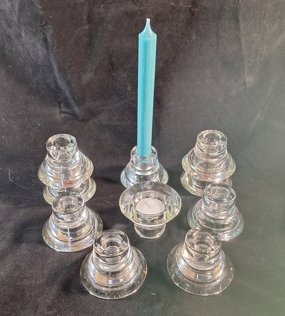 kandelaar 10x - Knut & Marianne Hagberg, Kandelaar, Meerkleurig, Verzenden, Glas