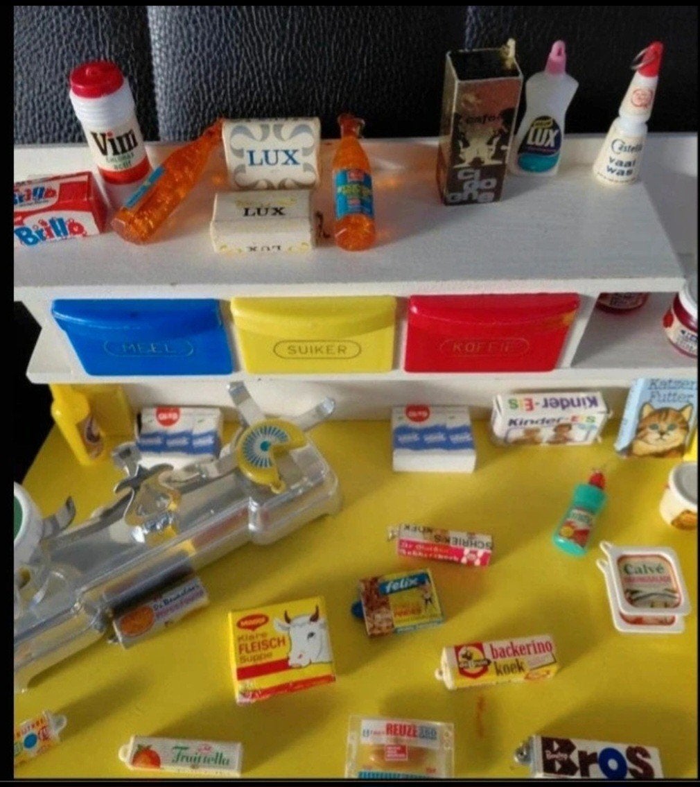 kruidenier,  miniatuur  toonbank,  castella, Verzamelen, Ophalen of Verzenden, Zo goed als nieuw