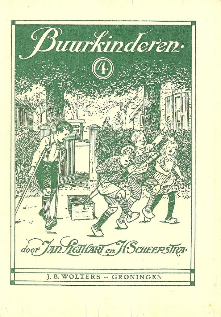3 schoolboekjes - Buurkinderen - Pim en Mien - Jan Ligthart, Antiek en Kunst, Antiek | Boeken en Bijbels, Ophalen of Verzenden