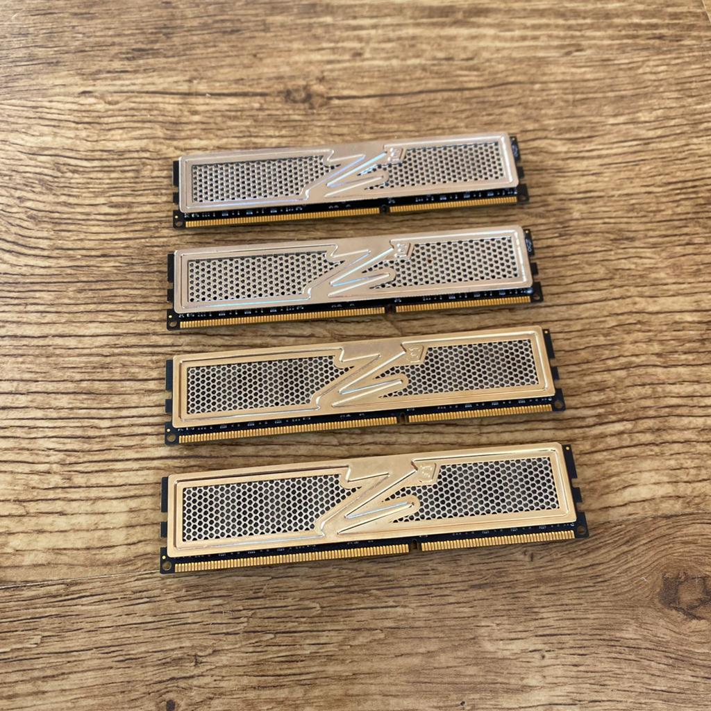 OCz Platinum/Gold  8GB DDR3 1333MHz ( 4x 2GB ) werkgeheugen, Gebruikt, 1333 MHz, 8 GB, DDR3