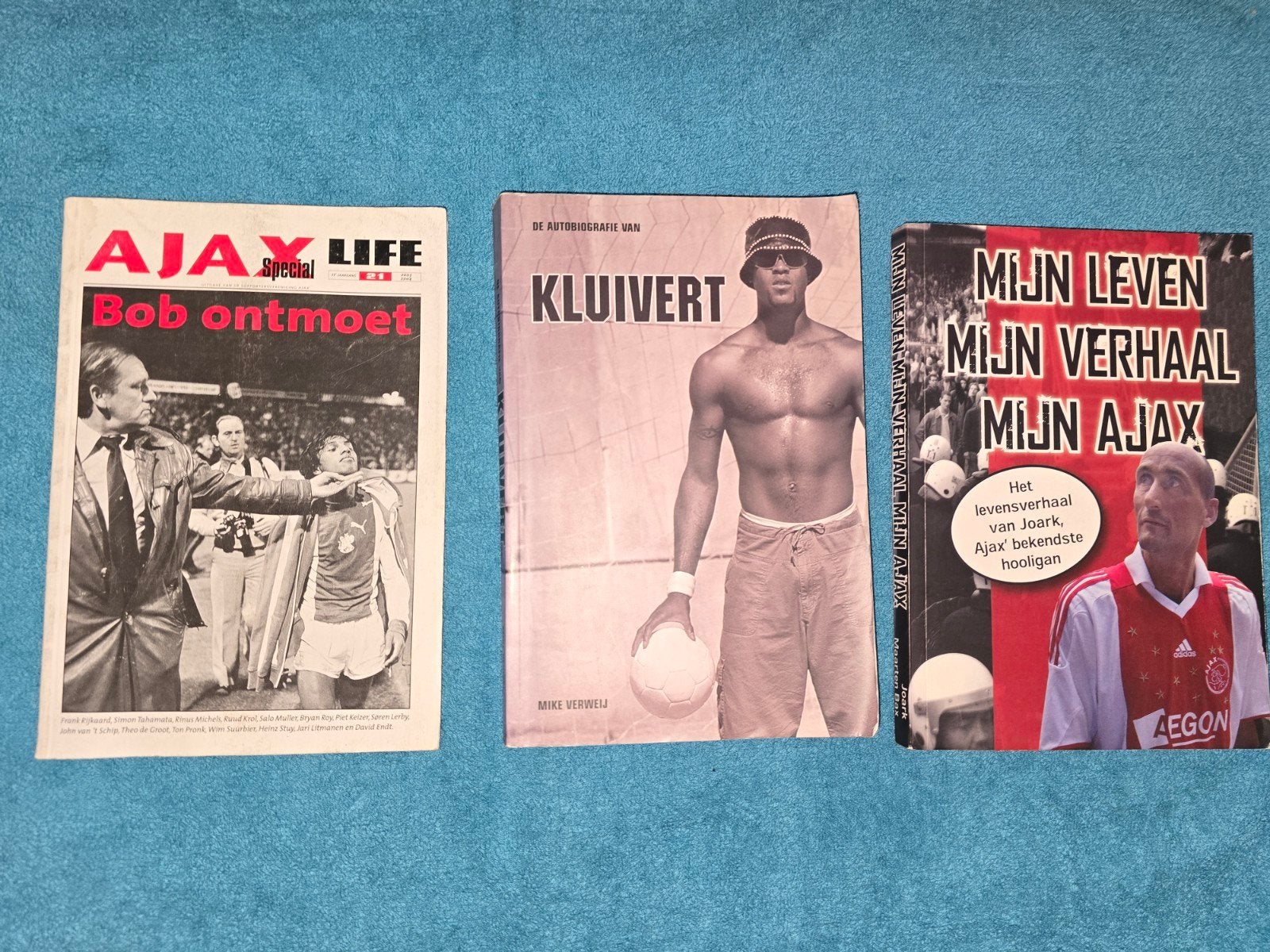 Kluivert  en ajax boekjes, Verzamelen, Ophalen of Verzenden, Gebruikt, Ajax, Boek of Tijdschrift