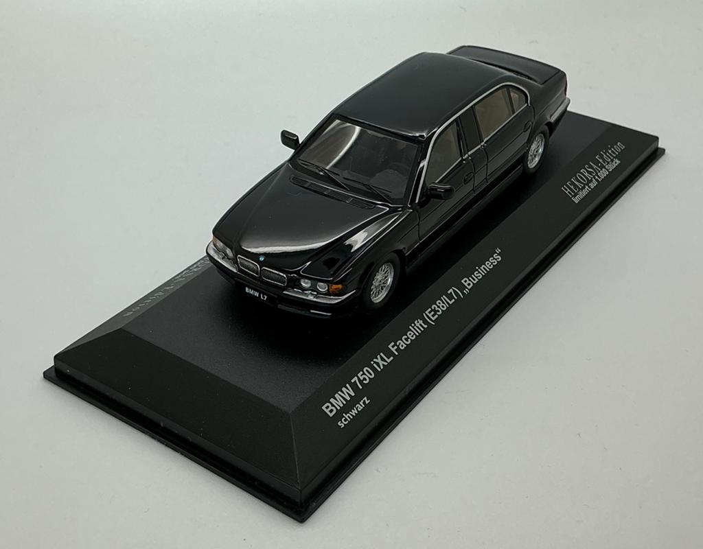 BMW 750 iXL E38 “zwart” Hekorsa 1:43, Ophalen of Verzenden, Auto, Overige merken