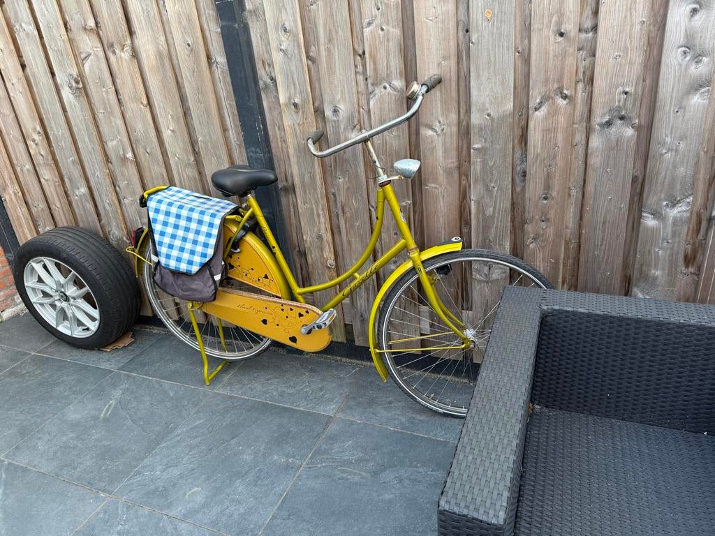 Gazelle damesfiets met fietstas, Gebruikt, Velgrem, Versnellingen, 50 tot 53 cm