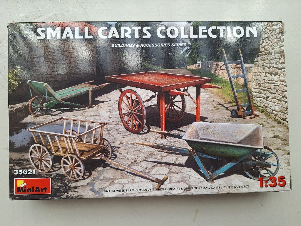 Small carts collection - Miniart (35621) 1/35, Hobby en Vrije tijd, Modelbouw | Figuren en Diorama's, Verzenden, Nieuw, 1:35 tot 1:50