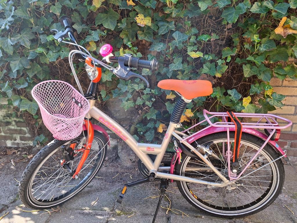 Kinderfiets meisjes 20 inch, Fietsen en Brommers, Ophalen, Batavus, Zo goed als nieuw, Terugtraprem