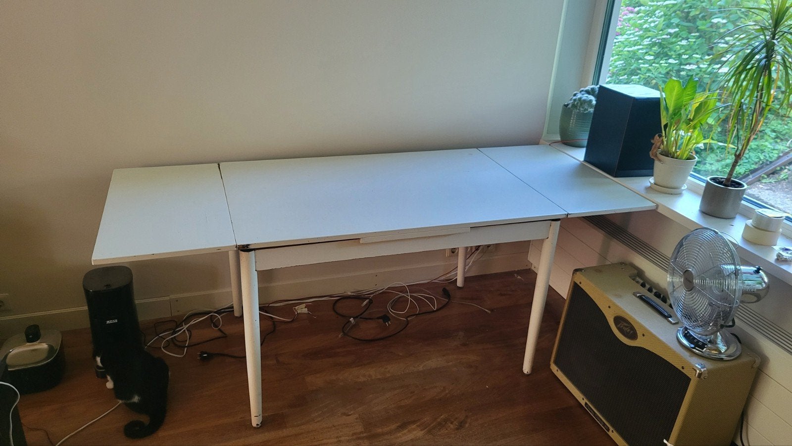 Gratis bureau/ eetkamertafel af te halen!, Ophalen, Demontabel, Gebruikt, Hout